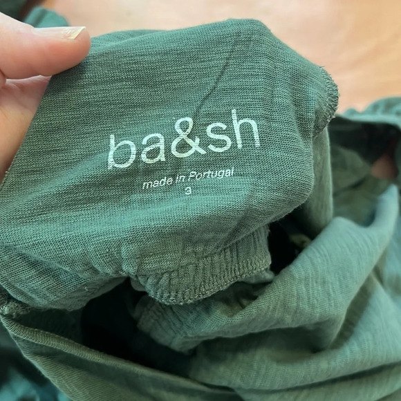 BA&SH // Open-back ruffle-trimmed slub cotton-jersey midi dress - Picture 6 of 9